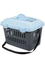Trixie Zaboj CAPRI MIDI s pokrovom 44x33x32cm sivo/modra TR