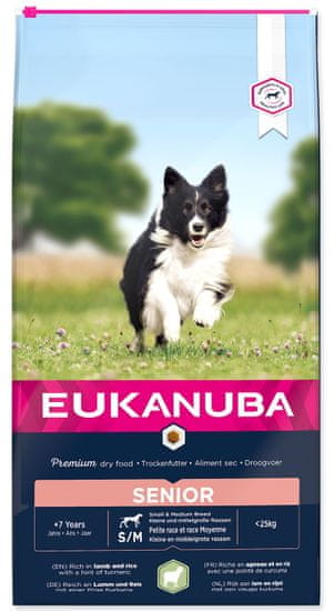 Eukanuba hrana za psa Senior Small & Medium Breed Lamb 12 kg