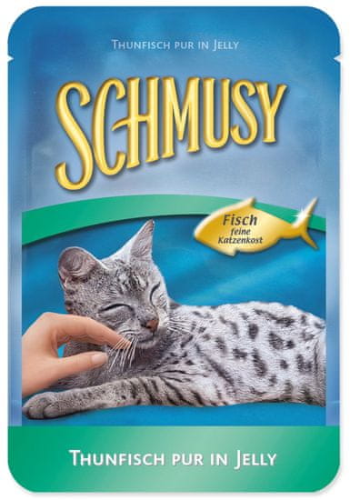 Schmusy hrana za mačke Nature Fish, tuna in zelenjava, 24 x 100 g