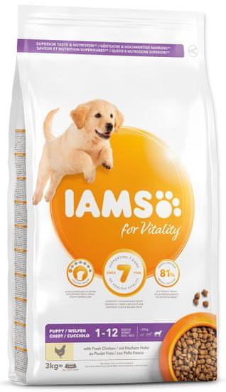 IAMS hrana za pse Dog Puppy Large Chicken, 3 kg