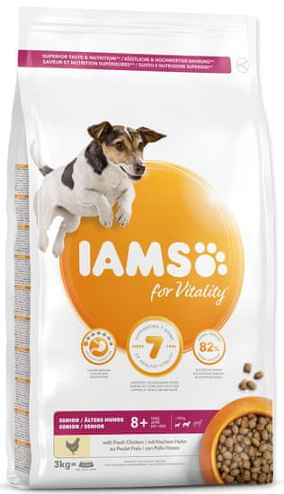 IAMS hrana za pse Dog Senior Small&amp;Medium Chicken, 3 kg