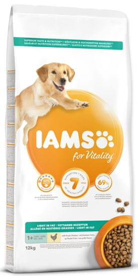 IAMS hrana za pse Dog Adult Weight Control Chicken, 12 kg