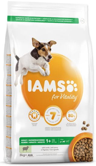 IAMS hrana za pse Dog Adult Small&amp;Medium Lamb, 3 kg