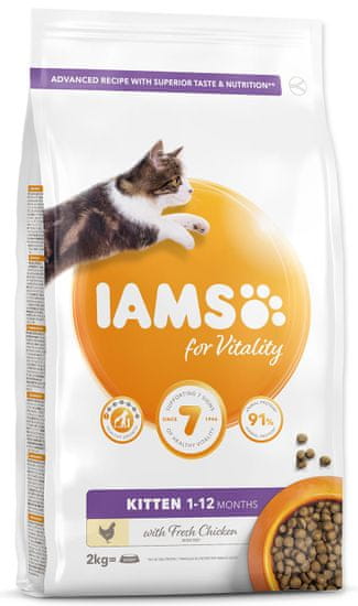 IAMS hrana za mačke Cat Kitten Chicken, 2 kg