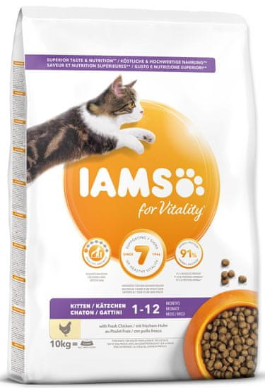 IAMS hrana za mačke Cat Kitten Chicken, 10 kg