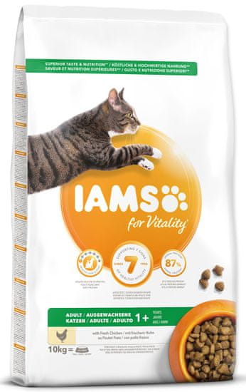 IAMS hrana za mačke Cat Adult Chicken, 10 kg