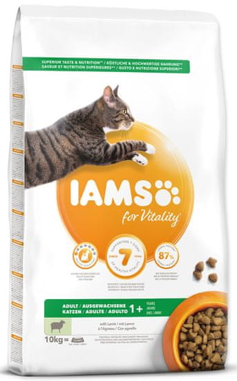 IAMS krma za mačke Cat Adult Lamb, 10 kg