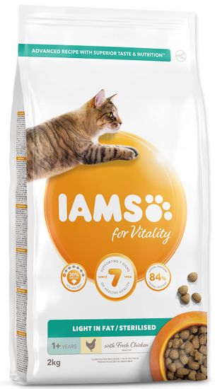 IAMS hrana za mačke Cat Adult Weight Control Chicken, 2 kg