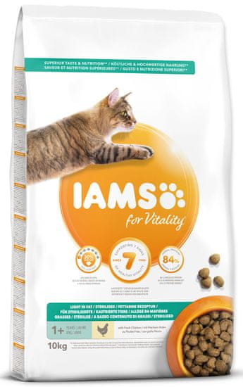 IAMS hrana za mačke Cat Adult Weight Control Chicken, 10 kg
