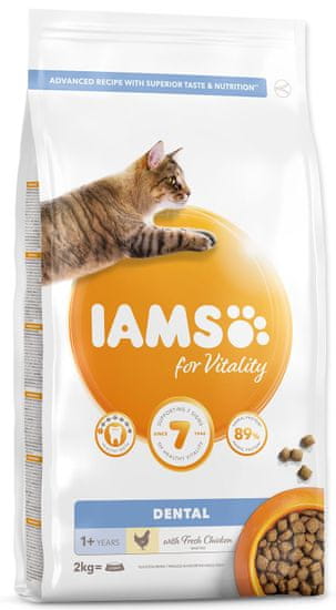 IAMS hrana za mačke Cat Adult Dntl Chicken, 2 kg