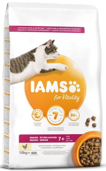 IAMS hrana za mačke Cat Senior Chicken, 10 kg