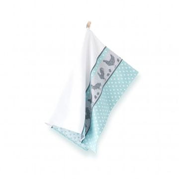 shumee Folk kuhinjske krpe 50x70 modre