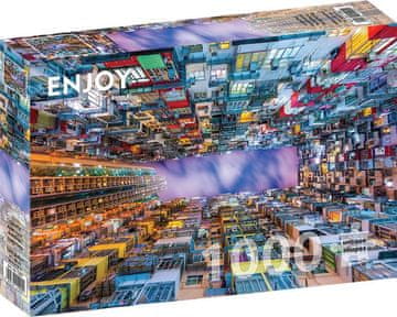 ENJOY Puzzle Pisana stanovanjska hiša, Hong Kong 1000 kosov