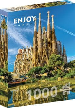 ENJOY Puzzle Bazilika Sagrada Familia, Barcelona 1000 kosov