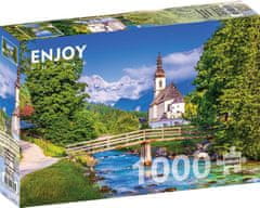 ENJOY Puzzle Cerkev v Ramsau, Nemčija 1000 kosov