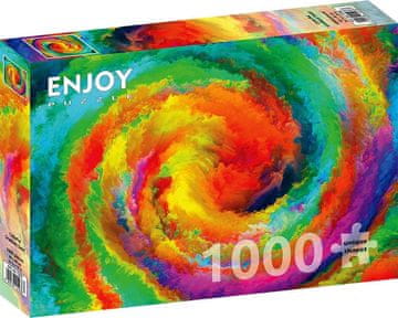 ENJOY Puzzle Gradient barvna spirala 1000 kosov