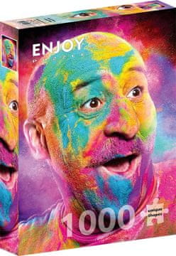 ENJOY Puzzle Smejoči se plešoči moški 1000 kosov