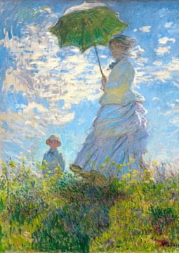 ENJOY Puzzle Claude Monet: Ženska s senčnikom 1000 kosov