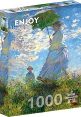 ENJOY Puzzle Claude Monet: Ženska s senčnikom 1000 kosov