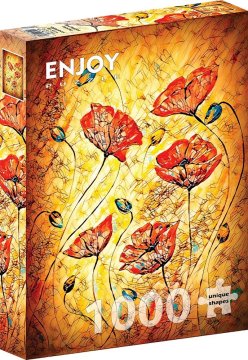 ENJOY Puzzle Rdeči mak 1000 kosov