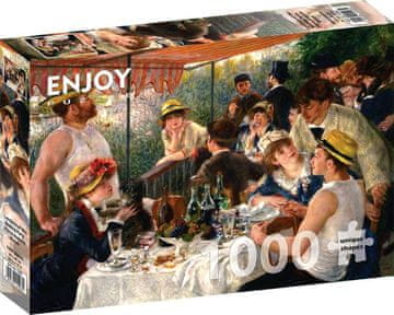 ENJOY Puzzle Auguste Renoir: Zajtrk veslačev 1000 kosov
