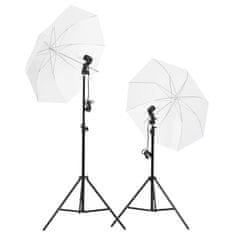 Vidaxl Komplet za foto studio z lučmi in ozadjem
