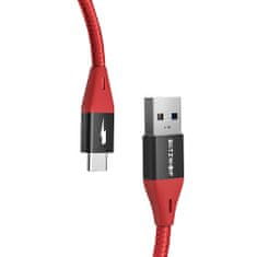 Kabel iz USB-A na Type-C pleten 3A 0,9m
