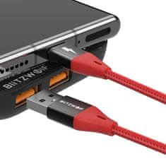 Blitzwolf Kabel iz USB-A na Type-C pleten 3A 0,9m