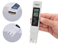 Tester trdote vode in termometer LCD