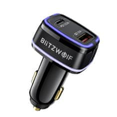 Blitzwolf Avto polnilec 18W QC3.0 +100W PD3.0