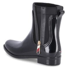Tommy Hilfiger Čevlji čevlji za v vodo črna 36 EU Corporate Zipper