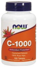 NOW Foods Vitamin C-1000 s puščico in postopnim sproščanjem, 100 tablet