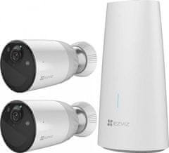 EZVIZ Komplet EZVIZ BC1-B2/ baza + 2x kamera/ Bullet/ Wi-Fi/ 2Mpix/ zaščita IP66/ objektiv 2,8 mm/ H.265/ IR do 10 m/ bela