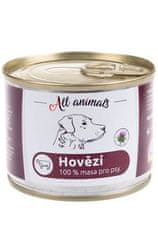 All Animals Vse živali DOG mleto goveje meso 200g