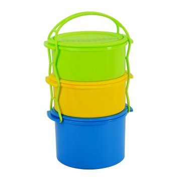 Plastični nosilec hrane 2x1,5L + 1x2L KOMBI barvni