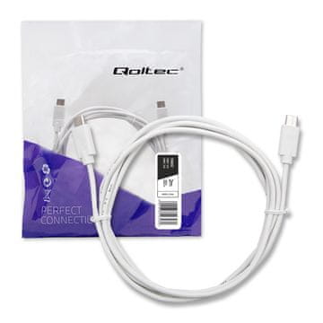 shumee Qoltec USB 2.0 kabel tipa C moški | USB 2.0 tip C moški | 2 m | bel
