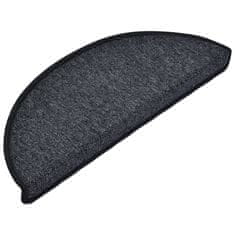 Vidaxl Preproge za stopnice 15 kosov 65x24x4 cm antracitne