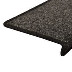 Vidaxl Preproge za stopnice 15 kosov 65x25 cm antracitne