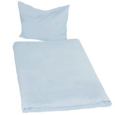 tectake Komplet posteljnine, 200 × 135 cm, 2 kosa Modra