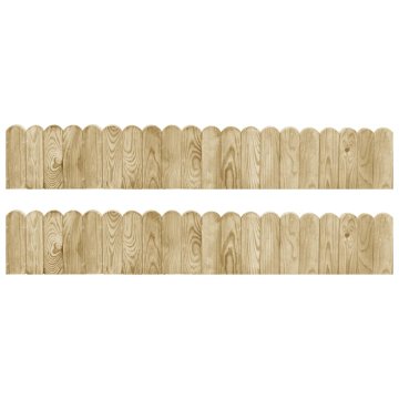 Vidaxl Vrtne obrobe 2 kosa 120 cm impregnirana borovina