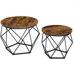 VASAGLE Geometrijske mizice za kavo LET040B01