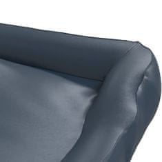 Greatstore Pasja postelja temno modra 120x100x27 cm umetno usnje