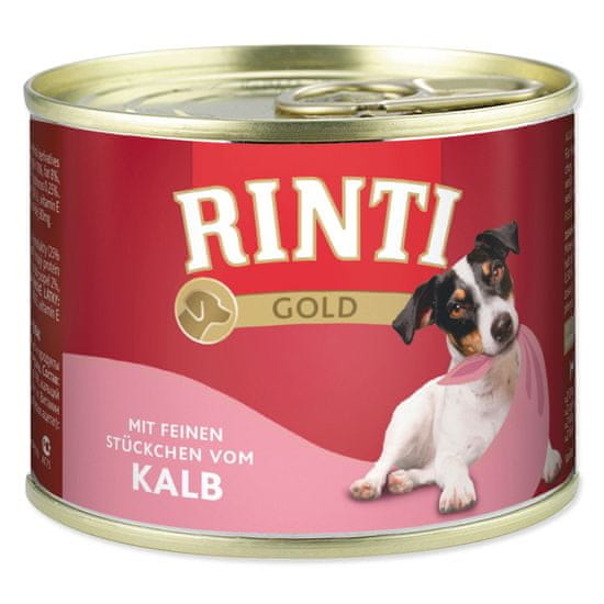 RINTI Gold mokra hrana za pse, teletina, 12 x 185 g