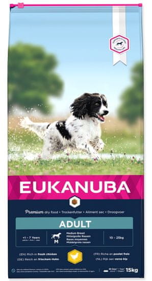 Eukanuba hrana za odrasle pse srednje velikih pasem, 15 kg