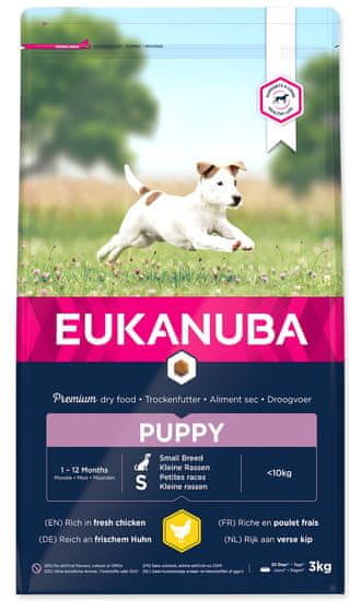 Eukanuba hrana za mladi ke majhnih pasem 3 kg mimovrste