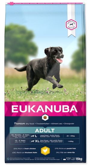 Eukanuba hrana za odrasle pse velikih pasem, 15 kg
