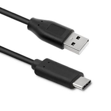 Qoltec USB 3.1 kabel tipa C moški | USB 2.0 A moški kabel | 0,25 m