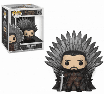 POP! Deluxe: GOT S10 figura, Jon Snow sitting on Iron Throne #72