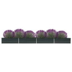 Vidaxl Visoka greda pocinkano jeklo 600x80x45 cm antracitna