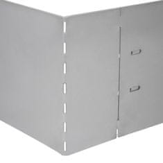 Vidaxl Ograja za trato 20 kosov pocinkano jeklo 100x20 cm